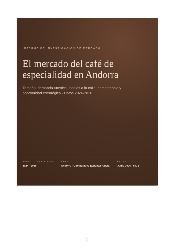 The specialty coffee market in Andorra