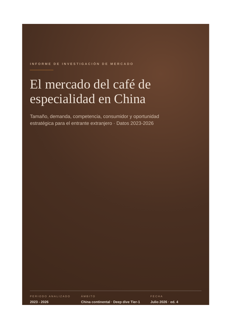 The specialty coffee market in China