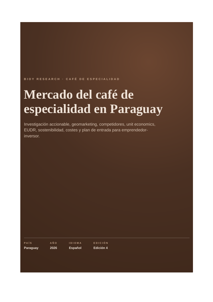 The specialty coffee market in Paraguay
