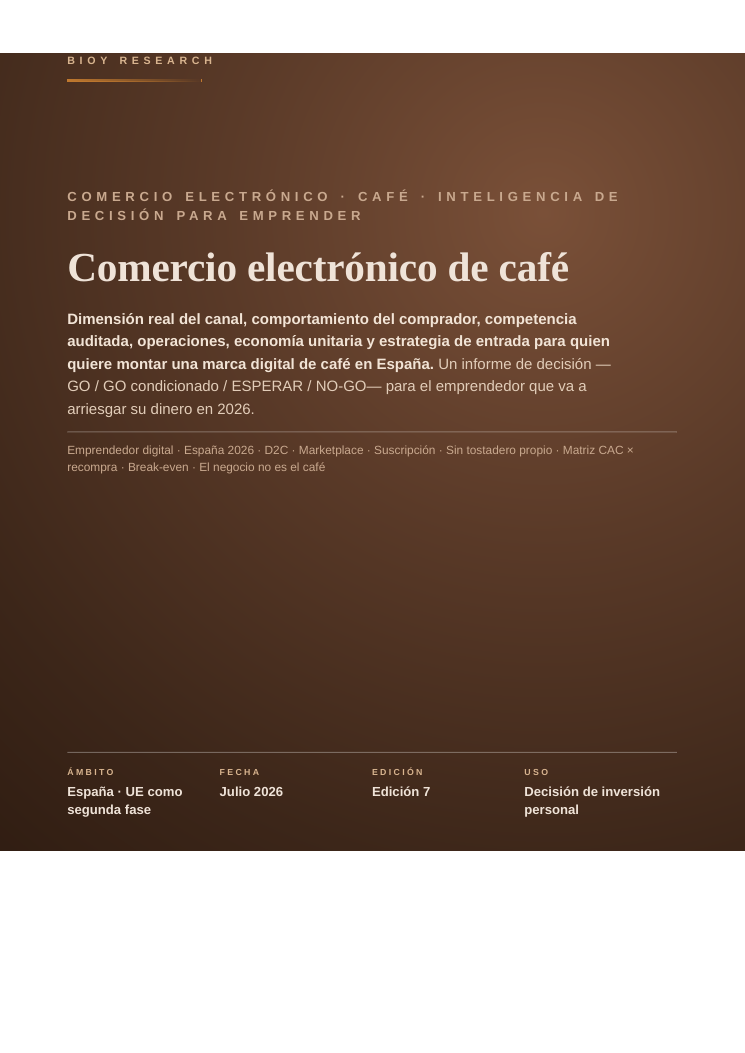 Coffee e-commerce: selling coffee online in Spain