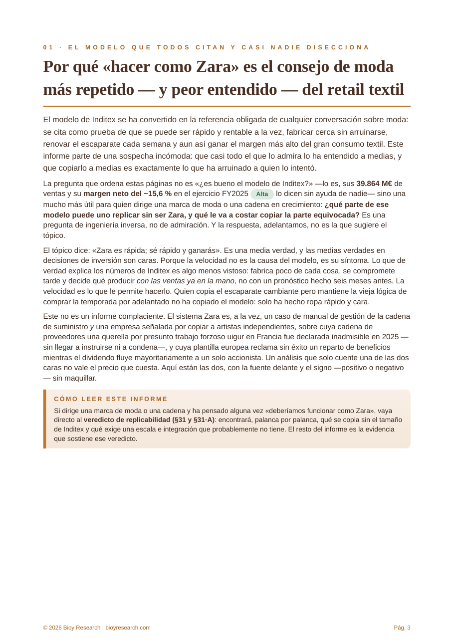 Inditex's Global Business Model