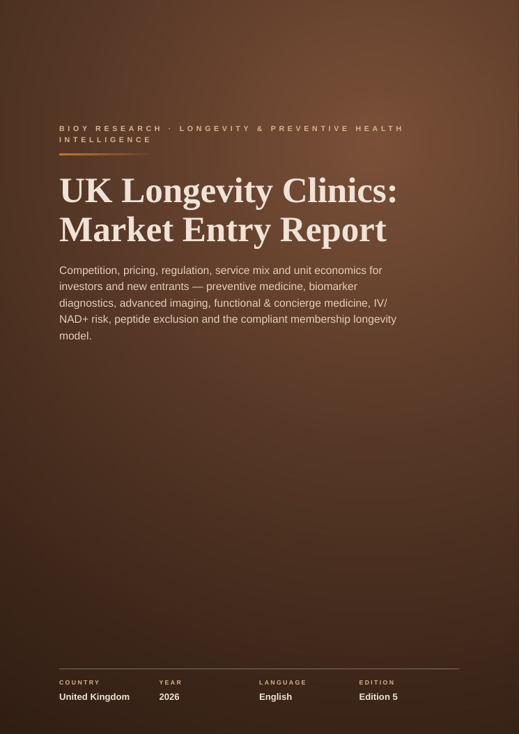 UK Longevity Clinics: Market Entry Report