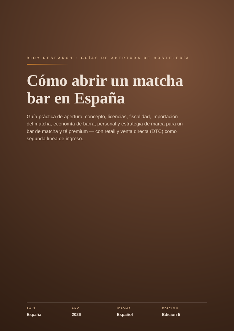 How to Open a Matcha Bar in Spain · Practical Guide 2026